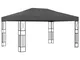 vidaXL Gazebo 3x4 m Antracite in Tessuto