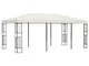 vidaXL Gazebo 3x6 m Crema in Tessuto