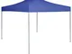 vidaXL Gazebo Professionale Pieghevole 2x2 m in Acciaio Blu