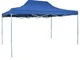 vidaXL Gazebo Professionale Pieghevole 3x4m Acciaio Blu