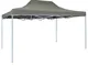 vidaXL Gazebo Professionale Pieghevole 3x4m in Acciaio Antracite