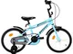 vidaXL Bici per Bambini 16 Pollici Nera e Blu