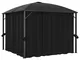 vidaXL Gazebo con Tende 300x300x265 cm Antracite