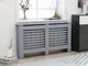 vidaXL Copertura per Radiatore Antracite 152x19x81 cm in MDF