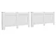 vidaXL Coperture per Radiatori 2pz Bianche 152x19x81,5 cm in MDF