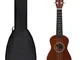 vidaXL Set Ukulele Soprano con Borsa per Bambini Legno Naturale 21"