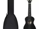 vidaXL Set Ukulele Soprano con Borsa per Bambini Nera 21"