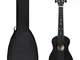 vidaXL Set Ukulele Soprano con Borsa per Bambini Nera 23"