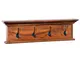 vidaXL Appendiabiti a Parete 70x10x20 cm in Legno Massello di Teak