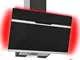 vidaXL Cappa RGB con LED 60 cm in Acciaio Inox e Vetro Temperato