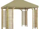 vidaXL Gazebo 3x3 m Beige