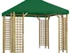 vidaXL Gazebo 3x3 m Verde