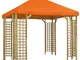 vidaXL Gazebo 3x3 m Arancione