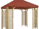 vidaXL Gazebo 3x3 m Terracotta