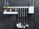 Excellent Houseware Organizer da Cucina 8 pz Nero