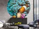 WallArt Carta da Parati Circolare Nemo the Anemonefish 190 cm