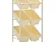 vidaXL Carrello con 6 Cesti Porta Giocattoli Bianco in Plastica