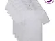 Fruit of the Loom Magliette Originali 5 pz Grigie S in Cotone