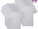 Fruit of the Loom Magliette Originali 10 pz Grigie 3XL in Cotone