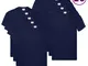 Fruit of the Loom Magliette Originali 10 pz Blu Marino XXL in Cotone