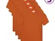 Fruit of the Loom Magliette Originali 5 pz Arancioni XL in Cotone