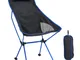 vidaXL Sedia da Campeggio Pieghevole PVC e Acciaio Nero