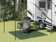 vidaXL Tappeto da Tenda 200x200 cm Verde Scuro
