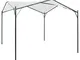 vidaXL Gazebo da Giardino 3x3x2,6 m Bianco 180 g/m²