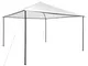 vidaXL Gazebo da Giardino 4x4x3 m Bianco 180 g/m²