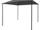 vidaXL Gazebo 3x3 m Antracite in Tessuto e Acciaio 180 g/m²