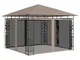 vidaXL Gazebo con Zanzariera 3x3x2,73 m Talpa 180 g/m²