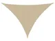 vidaXL Parasole a Vela Oxford Triangolare 4x5x6,4 m Beige