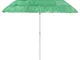 vidaXL Ombrellone da Spiaggia Hawaii Verde 240 cm