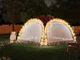 vidaXL Tenda per Feste con LED e 4 Pareti 3,6x3,6x2,3 m Mimetica