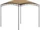 vidaXL Gazebo 3x3x2,65 m Grigio Talpa 180 g/m²