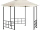 vidaXL Gazebo con Pareti Laterali 3,1x2,7 m Crema