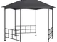 vidaXL Gazebo con Pareti Laterali 3,1x2,7 m Antracite