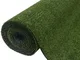 vidaXL Prato Sintetico 1,5x5 m/7-9 mm Verde