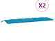 vidaXL Cuscino per Panca Azzurro 180 cm in Tessuto Oxford