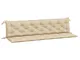 vidaXL Cuscino per Panca Beige 200 cm in Tessuto Oxford