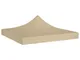 vidaXL Tetto per Tendone per Feste 2x2 m Beige 270 g/m²