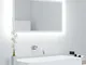 vidaXL Specchio da Bagno con LED Bianco 80x8,5x37 cm in Acrilico