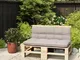 vidaXL Schienale per Divano Pallet 110 cm in Legno Massello di Pino