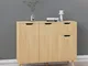 vidaXL Credenza Rovere Sonoma 90x30x72 cm in Legno Multistrato