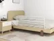 vidaXL Sponda Letto di Sicurezza per Bambini (76-137)x55 cm in Ferro