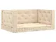 vidaXL Cuscini per Pallet e Pavimento 4 pz Beige in Cotone