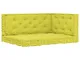 vidaXL Cuscini per Pallet e Pavimento 3 pz Verde Mela in Cotone