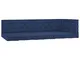vidaXL Cuscini per Pallet e Pavimento 5 pz Blu Navy Chiaro in Cotone