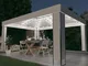 vidaXL Gazebo con Stringa di Luci LED Bianco 3x4 m