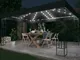 vidaXL Gazebo con Stringa di Luci LED 3x4 m in Tessuto Antracite